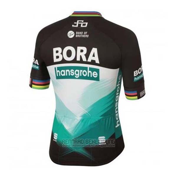 2020 Fahrradbekleidung Bora-Hansgrone Grun Shwarz Trikot Kurzarm und Tragerhose